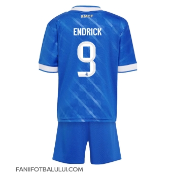Real Madrid Endrick #9 Echipament de Fotbal Replică 2025-26 Copii Treilea (+ Șorturi)